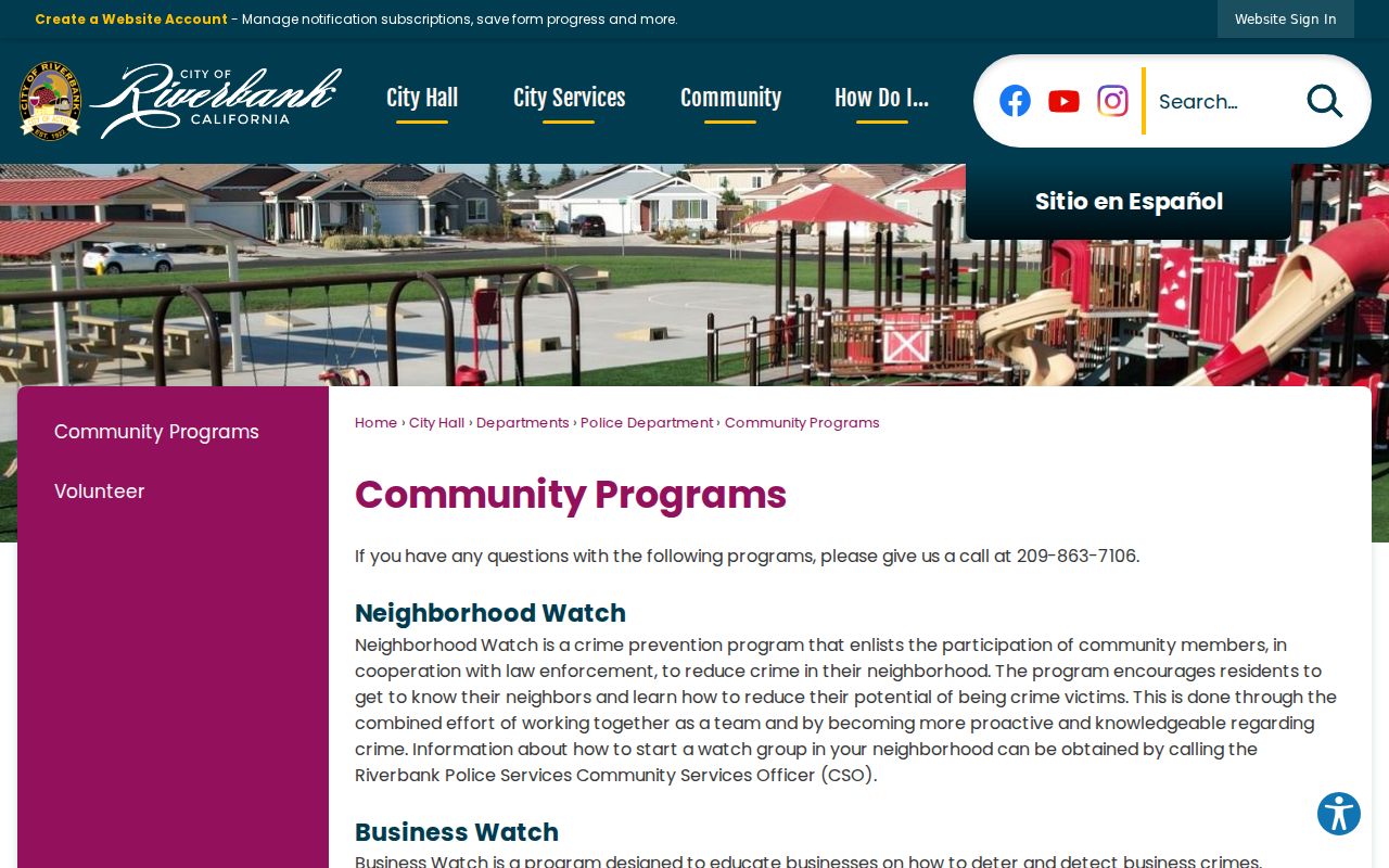 Riverbank city directory research linked to community programs and local history