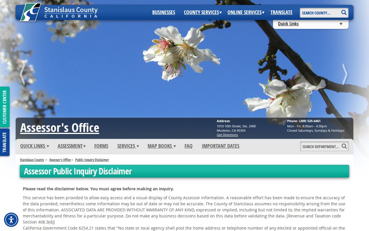 Riverbank residents directory assessor public inquiry