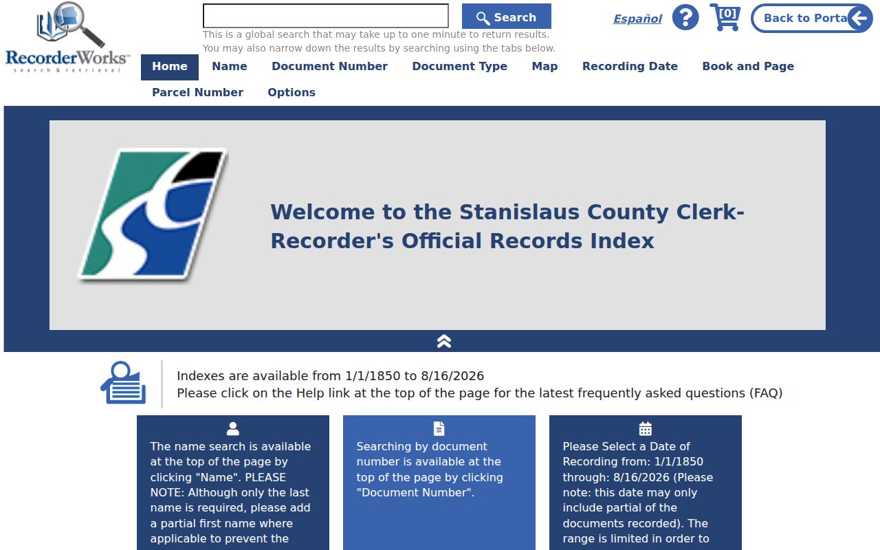 Riverbank residents directory RecorderWorks deed index