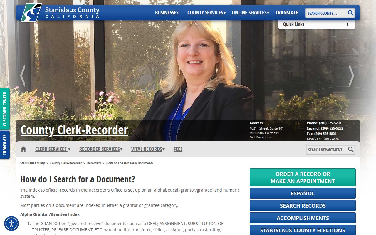 Riverbank previous residents recorded document search guidance